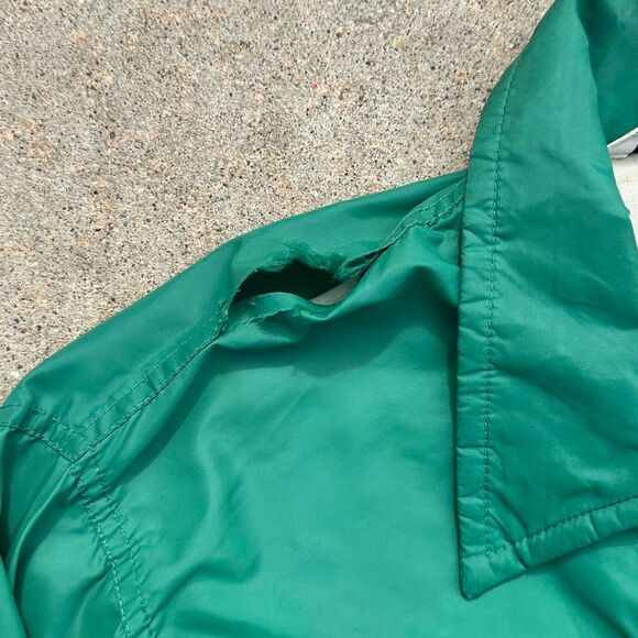 Vintage 70’s Green and White Rebels Windbreaker Bomber Jacket - Picture 4 of 6